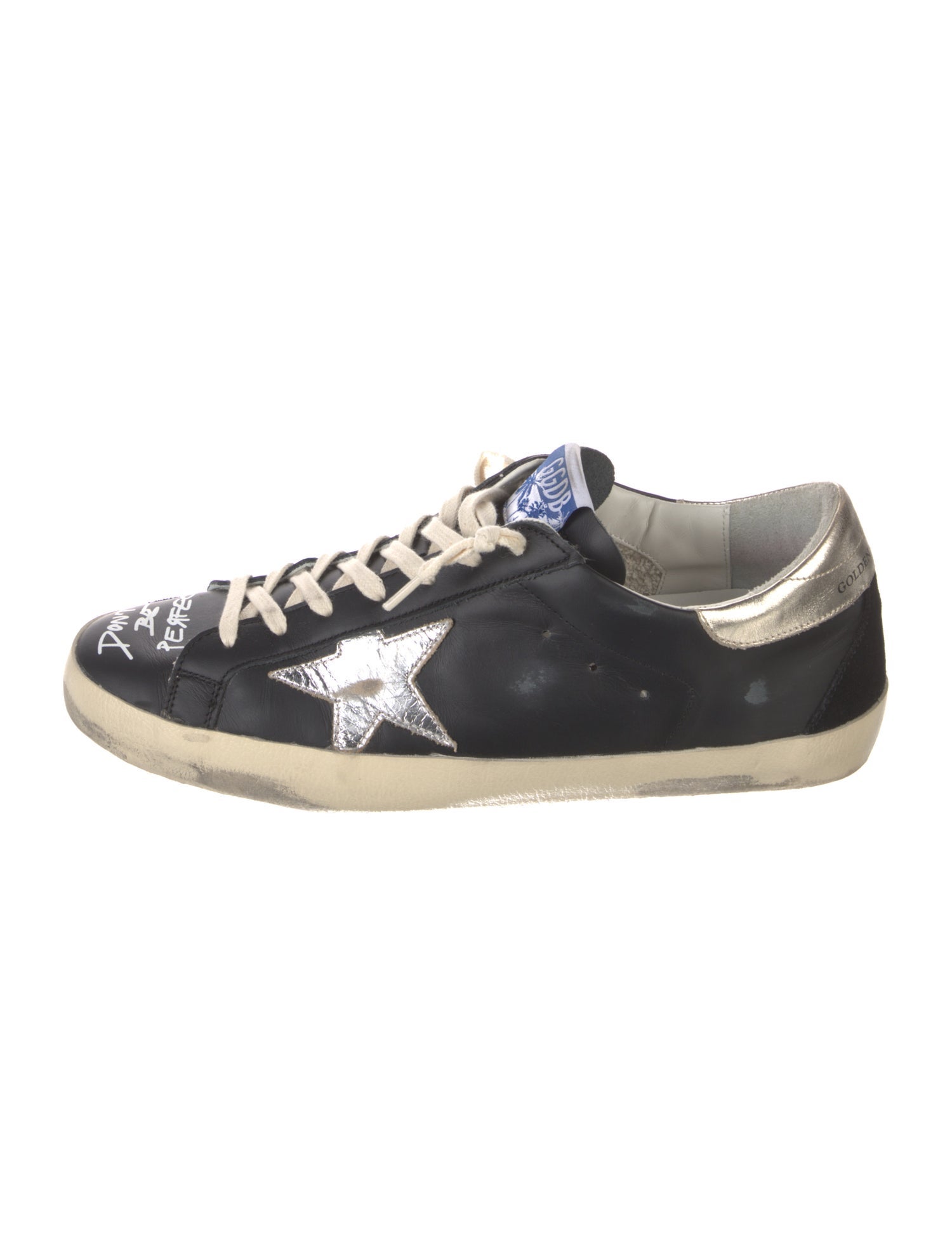 Golden Goose Leather Distressed Accents Sneakers